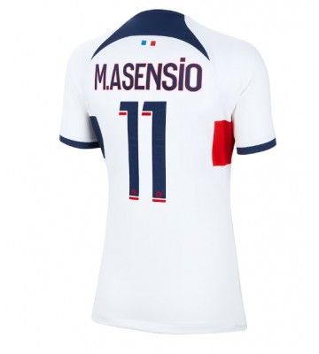 Paris Saint-Germain Marco Asensio #11 Replika Udebanetrøje Dame 2023-24 Kortærmet